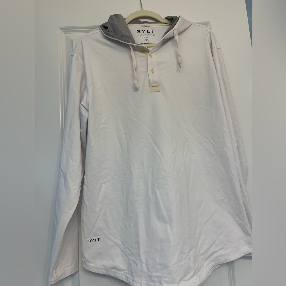 BYLT Drop Cut Hooded Henley